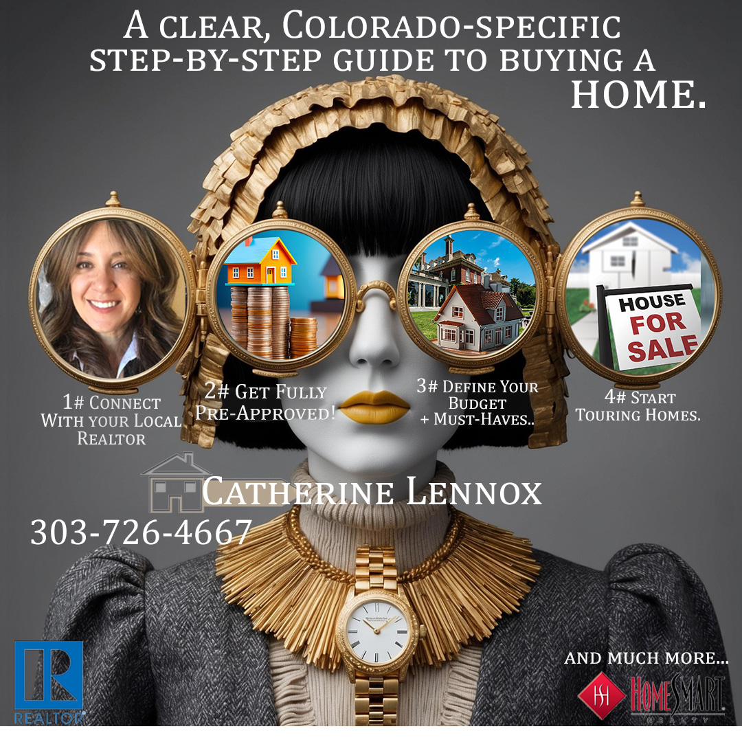 Step-by-step homebuying guide ad for Catherine Lennox Colorado Real Estate